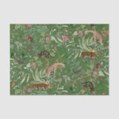 Exotisch Oerwoud Fantasy - Green Tissue Paper Tissuepapier (Voorkant)