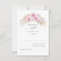 Exotisch Oerwoud Foliage Elegant Wedding RSVP