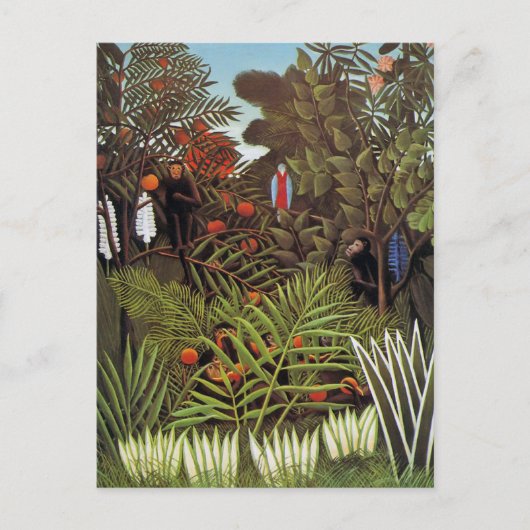 Exotisch Oerwoud Henri Rousseau Briefkaart (Voorkant)