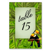 Exotisch Oerwoud Toucan-tabelnummer Kaart (Voorkant)