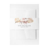 Exotisch Oerwoud Varen Gedroogd Bladdeken Bruiloft Uitnodigingen Wikkel (Voorkant Voorbeeld)