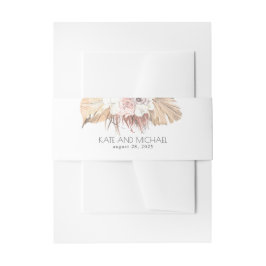 Exotisch Oerwoud Varen Gedroogd Bladdeken Bruiloft Uitnodigingen Wikkel