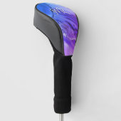 Exotisch paars marmer golfheadcover (Schuin)