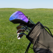 Exotisch paars marmer golfheadcover (Insitu)
