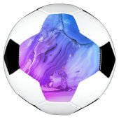 Exotisch paars marmer voetbal (Gedraaid)