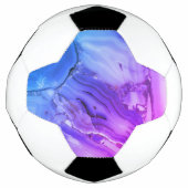 Exotisch paars marmer voetbal (Voorkant)