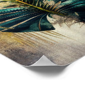 Exotisch palmpelleder, tropisch wand Poster (Hoek)