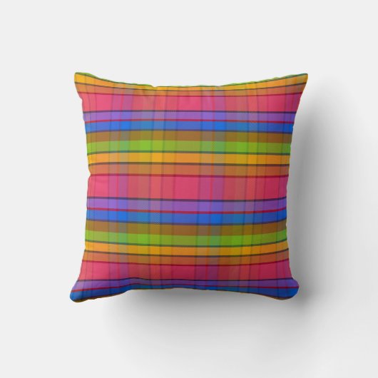 Exotisch Plaid MT Kussen (Achterkant)