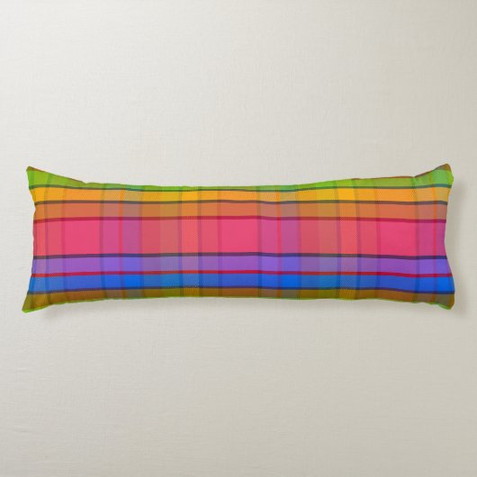 Exotisch Plaid MT Lichaamskussen (Voorkant)