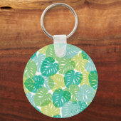Exotisch Plant: Tropical Monstera Sleutelhanger (Achterkant)