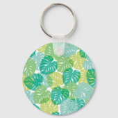 Exotisch Plant: Tropical Monstera Sleutelhanger (Achterkant)