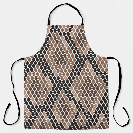 Exotisch Python Huid Dierenpatroon Ontwerp Schort (Voorkant)