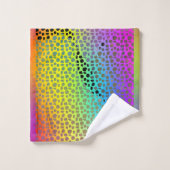EXOTISCH RAINBOW FAUX ANIMAAL PRINT BATH TOWEL SET BAD HANDDOEK (Wasdoekje)