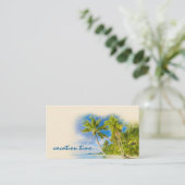 Exotisch reisbureau Visitekaartje (Staand voorkant)