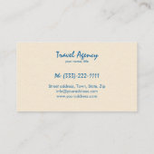 Exotisch reisbureau Visitekaartje (Achterkant)
