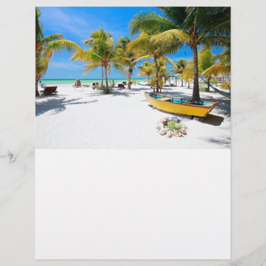 Exotisch resort flyer (Voorkant)