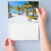 Exotisch resort flyer (Hand)