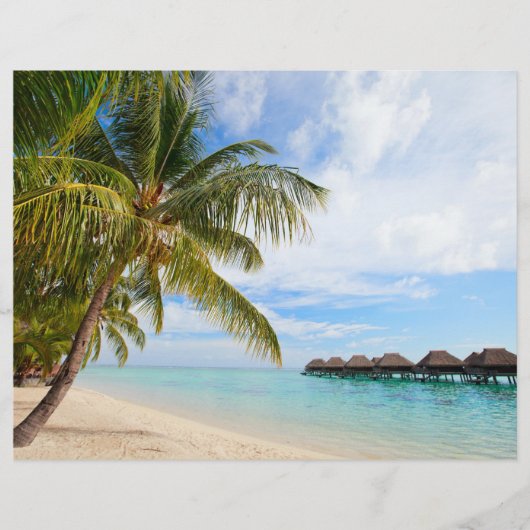 Exotisch resort flyer (Voorkant)