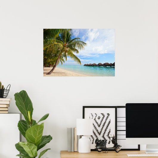 Exotisch resort poster (Thuiskantoor)