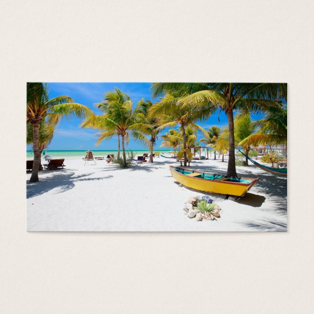 Exotisch resort visitekaartje (Voorkant)