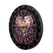 Exotisch roze dartbord (Voorkant Rechts)