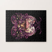 Exotisch roze legpuzzel (Horizontaal)