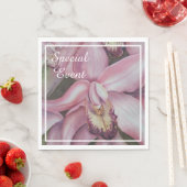 Exotisch Roze Paarse Orchidee Party Servet (Insitu)