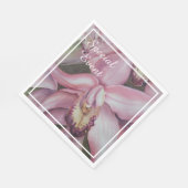 Exotisch Roze Paarse Orchidee Party Servet (Hoek)