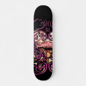 Exotisch roze persoonlijk skateboard (Voorkant)