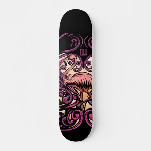 Exotisch roze persoonlijk skateboard (Voorkant)