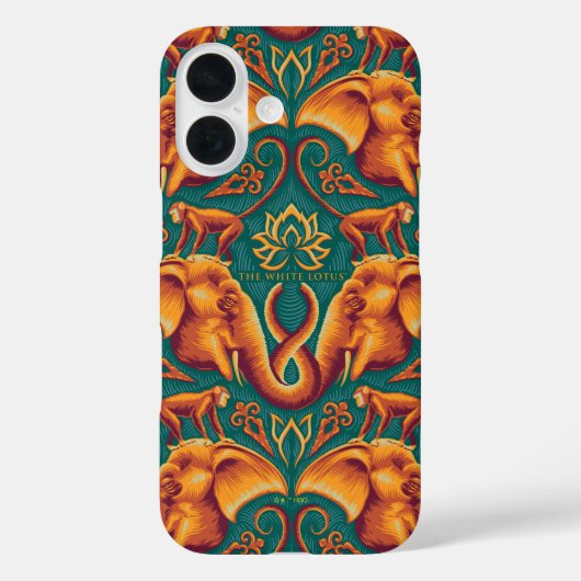 Exotisch Safari wandtapijtpatroon - De Witte Lotus Case-Mate iPhone Case (Achterkant)
