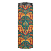 Exotisch Safari wandtapijtpatroon - De Witte Lotus Thermosbeker (Achterkant)