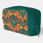 Exotisch Safari wandtapijtpatroon - De Witte Lotus Toilettasje (Rechterhoek)