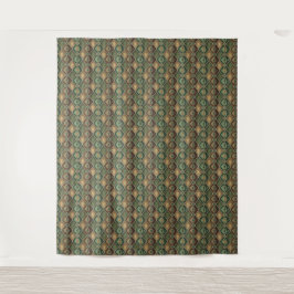 Exotisch Sierlijk Geometrisch Slangenhuid Patroon Wandkleed