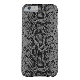 Exotisch Slangenhuid Patroon | houtskoolgrijs Barely There iPhone 6 Hoesje