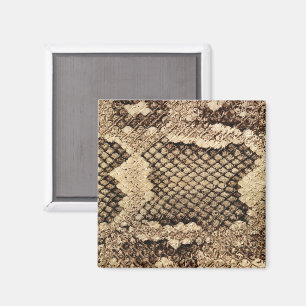 Exotisch slangenleer dierenprint patroon modern st magneet