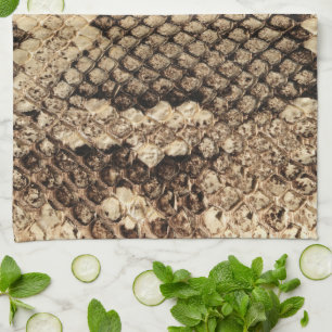 Exotisch slangenleer dierenprint patroon modern st theedoek