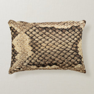 Exotisch slangenleer dierenprintpatroon modern str accent kussen
