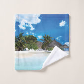 Exotisch strand bad handdoek (Wasdoekje)