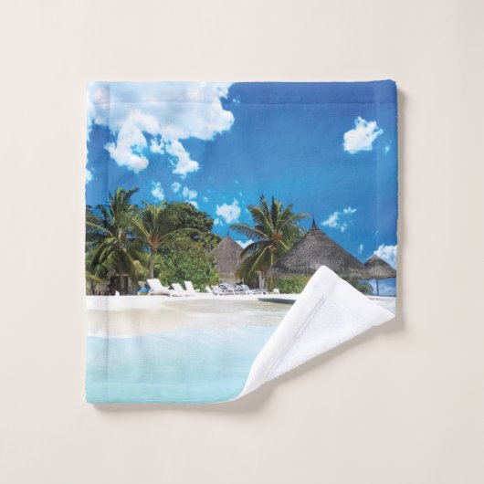 Exotisch strand bad handdoek (Wasdoekje)