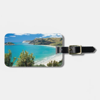 exotisch strand bagagelabel