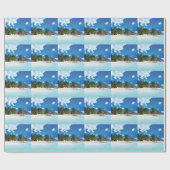 Exotisch strand cadeaupapier (Vlak)