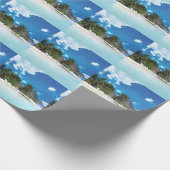 Exotisch strand cadeaupapier (Hoek)