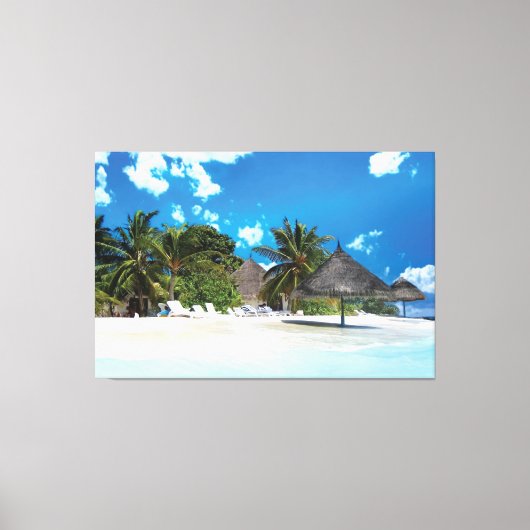 Exotisch strand canvas afdruk (Voorkant)