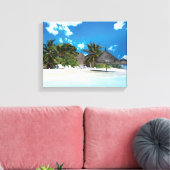 Exotisch strand canvas afdruk (Insitu (Woonkamer))