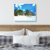 Exotisch strand canvas afdruk (Insitu (Slaapkamer))