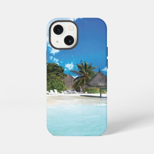 Exotisch strand iPhone hoesje (Achterkant)
