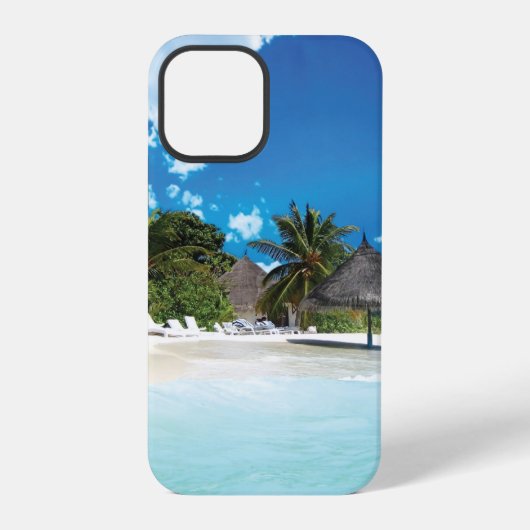 Exotisch strand iPhone hoesje (Achterkant)