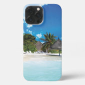 Exotisch strand iPhone hoesje (Achterkant)