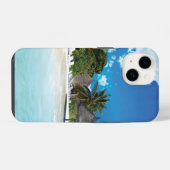 Exotisch strand iPhone hoesje (Achterkant horizontaal)